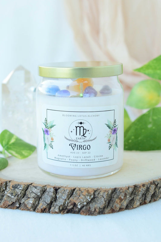 Virgo Zodiac Candle