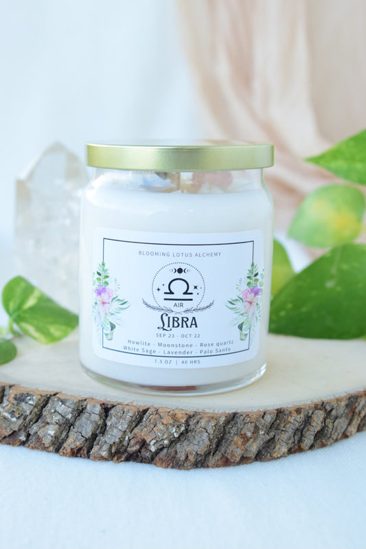 Libra Zodiac Candle