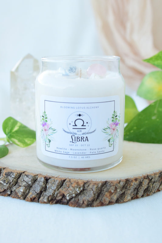 Libra Zodiac Candle