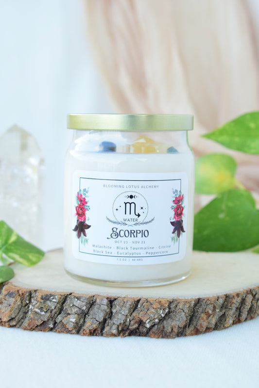 Scorpio Zodiac Candle