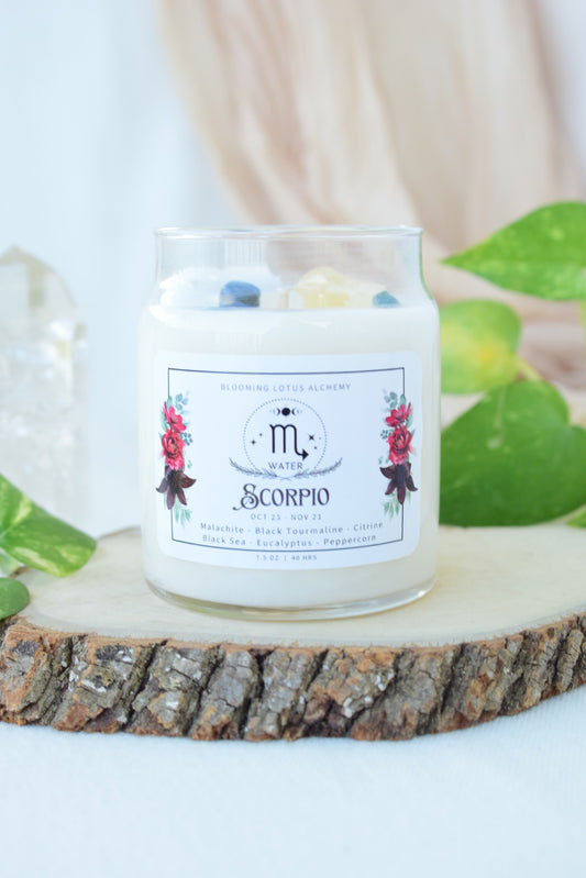 Scorpio Zodiac Candle