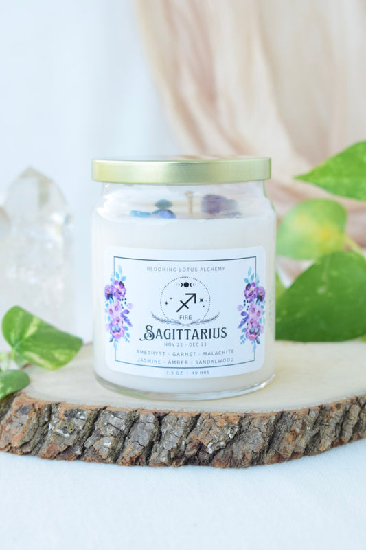 Sagittarius Zodiac Candle