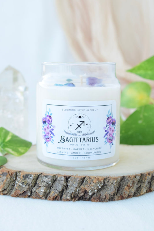 Sagittarius Zodiac Candle