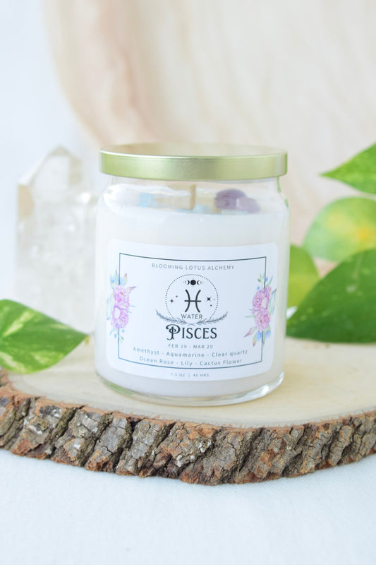 Pisces Zodiac Candle