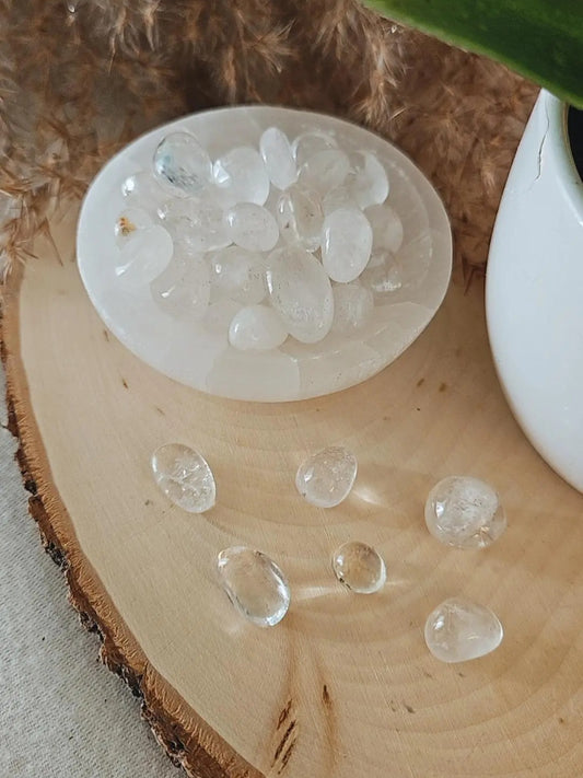 Clear Quartz Tumble 6 pcs.