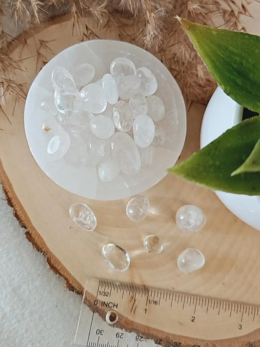 Clear Quartz Tumble 6 pcs.