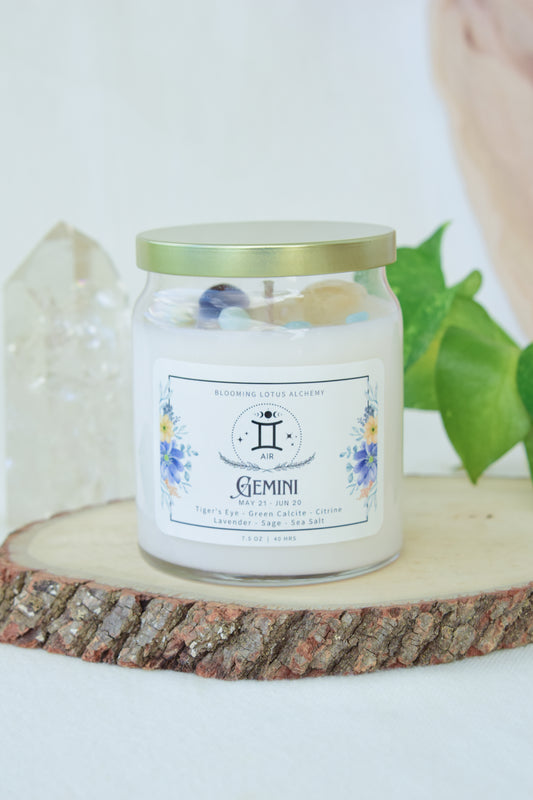 Gemini Zodiac Candle