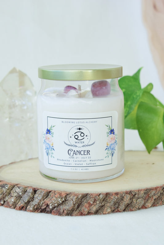 Cancer Zodiac Candle