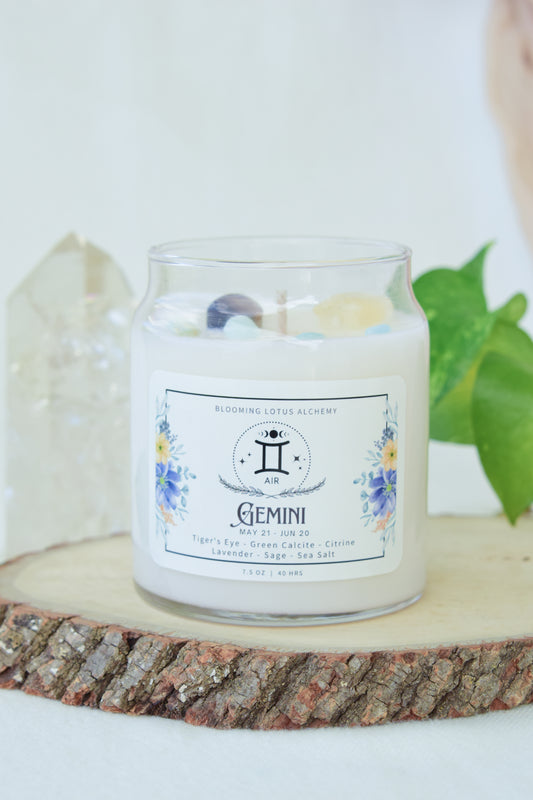 Gemini Zodiac Candle