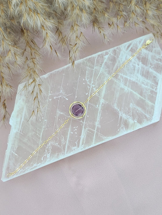 Amethyst Bracelet - Gold-Filled