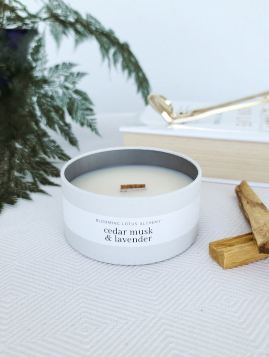 Cedar Musk & Lavender Candle