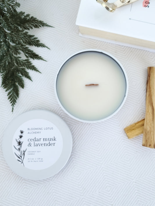 Cedar Musk & Lavender Candle