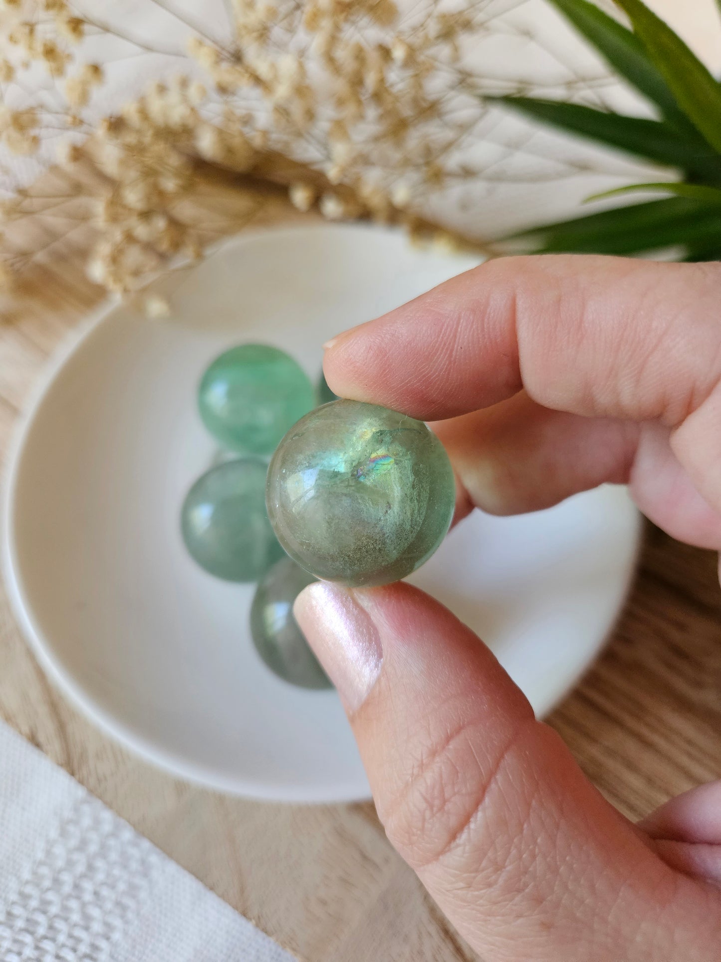 Rainbow Fluorite Mini Sphere