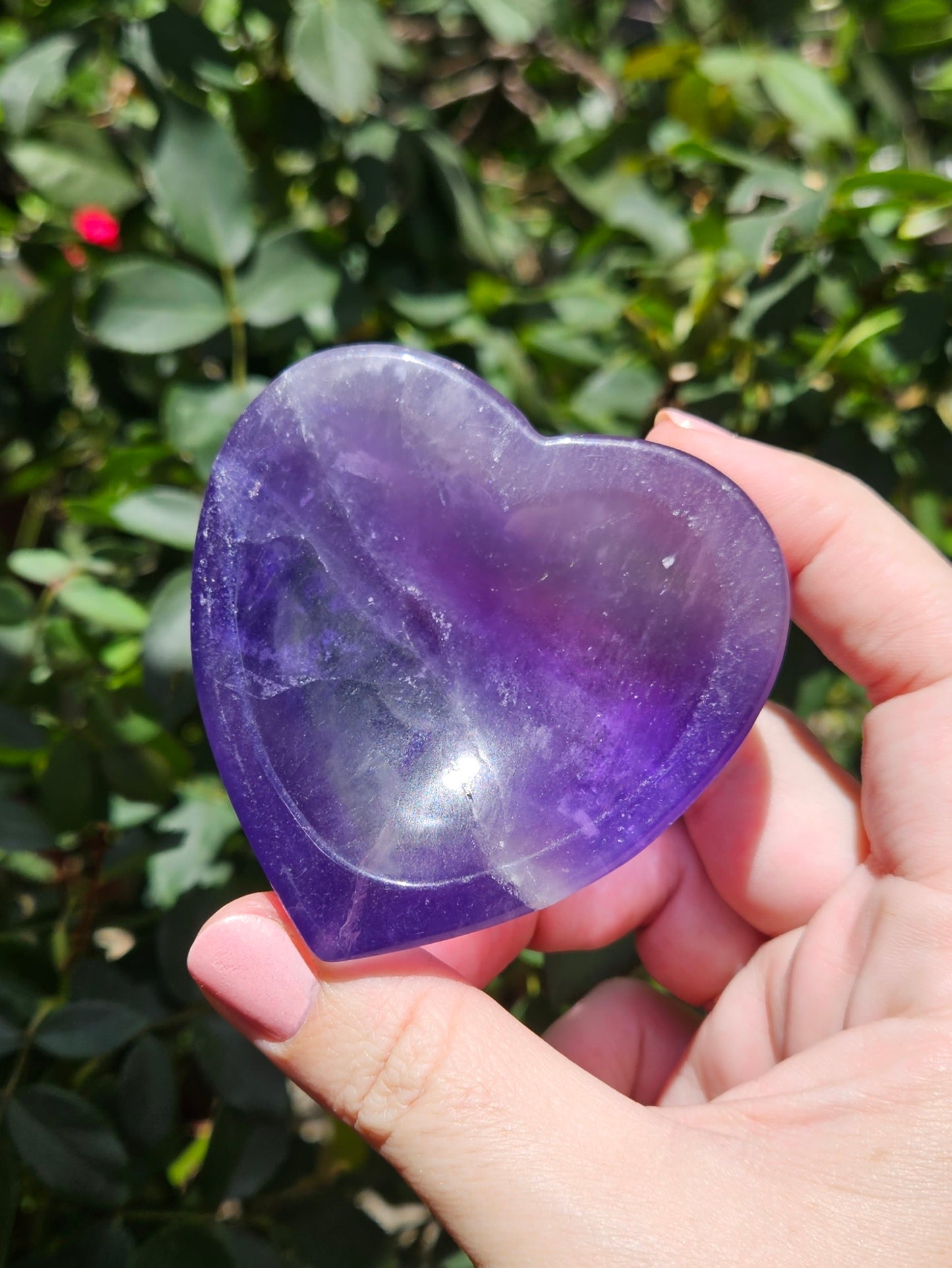 Rainbow Fluorite Heart Bowl