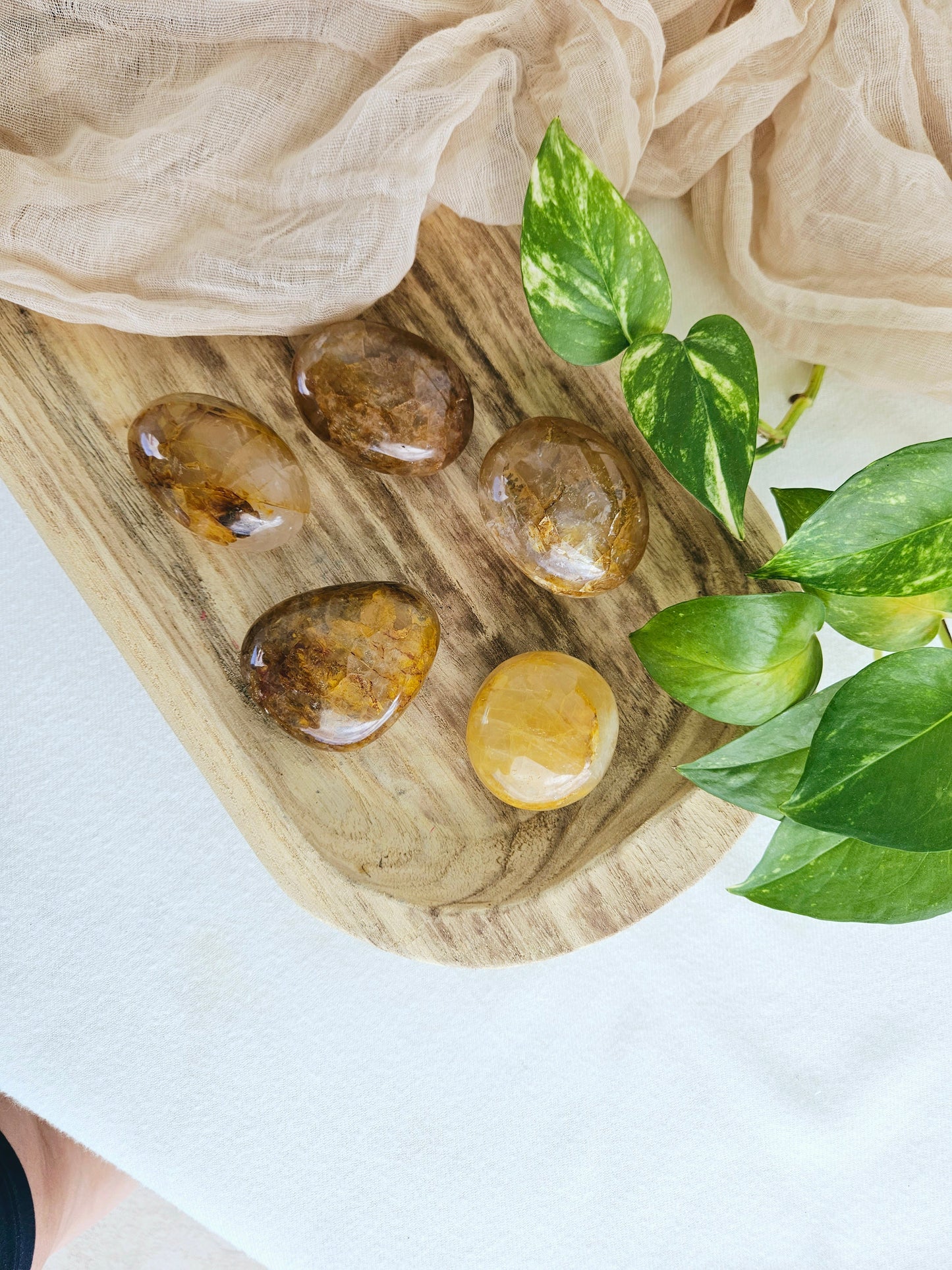 Golden Healer Quartz Palms