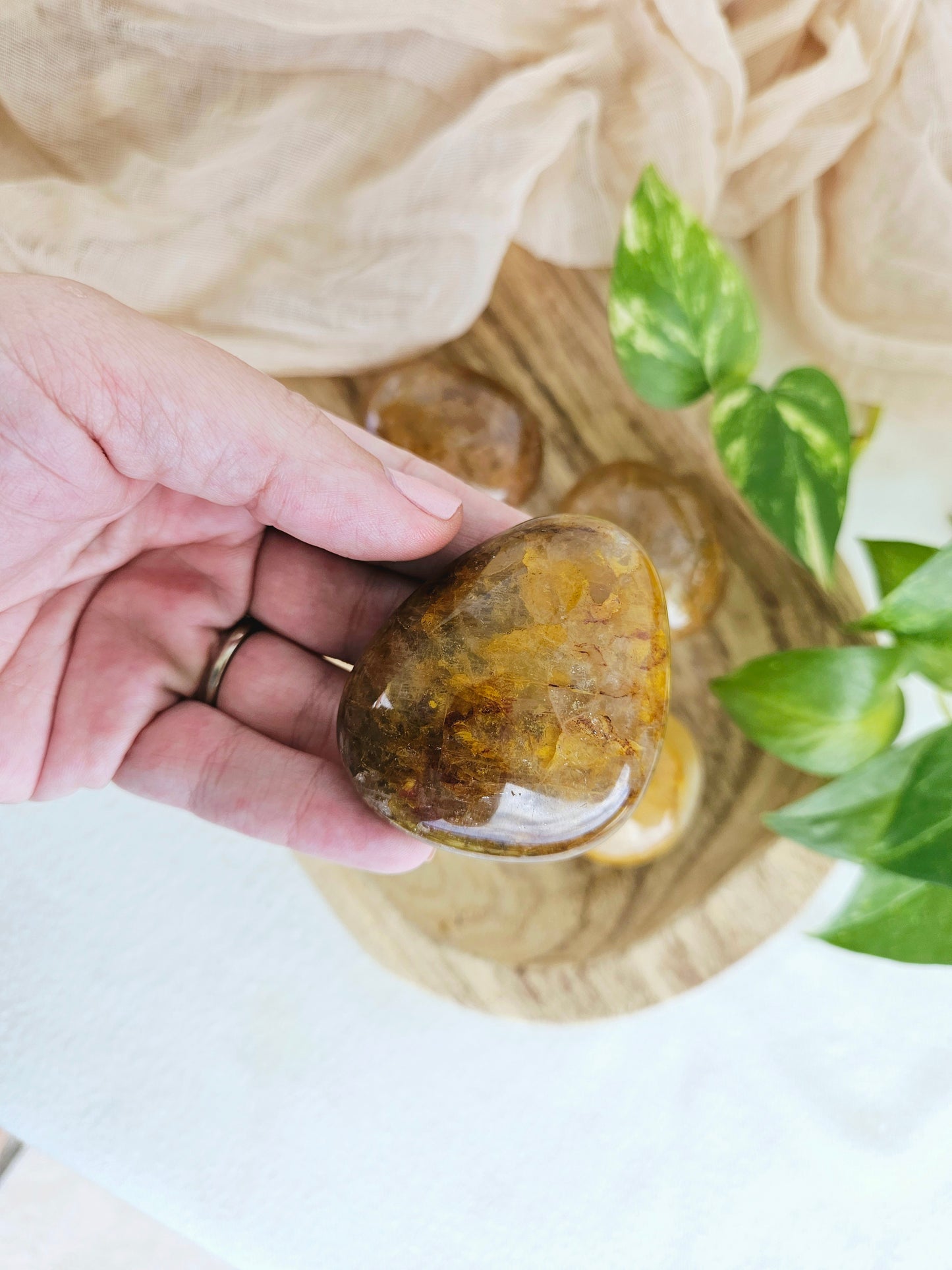 Golden Healer Quartz Palms