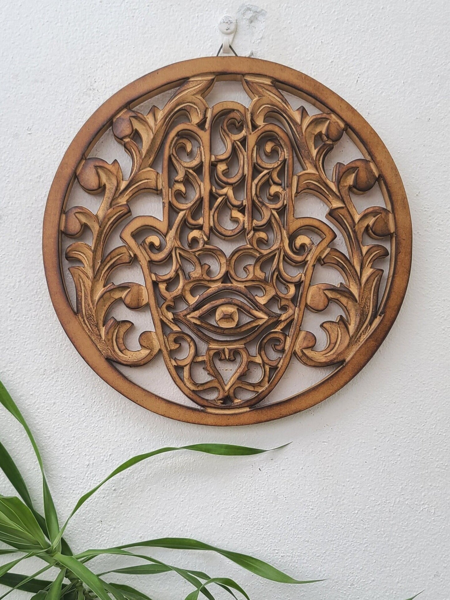 Wooden Hamsa - bloominglotusalchemy