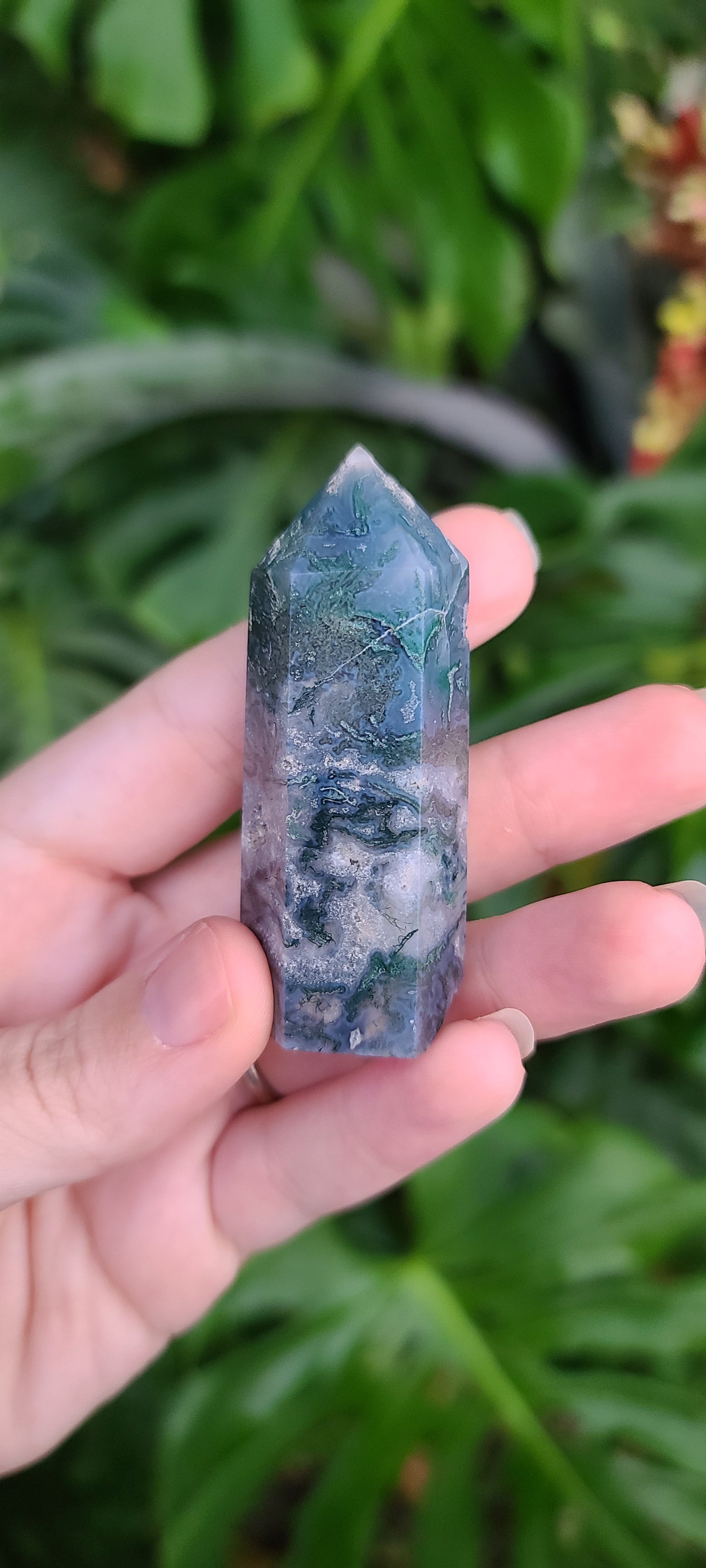 Shop Best Raw Moss Agate • The Green Crystal