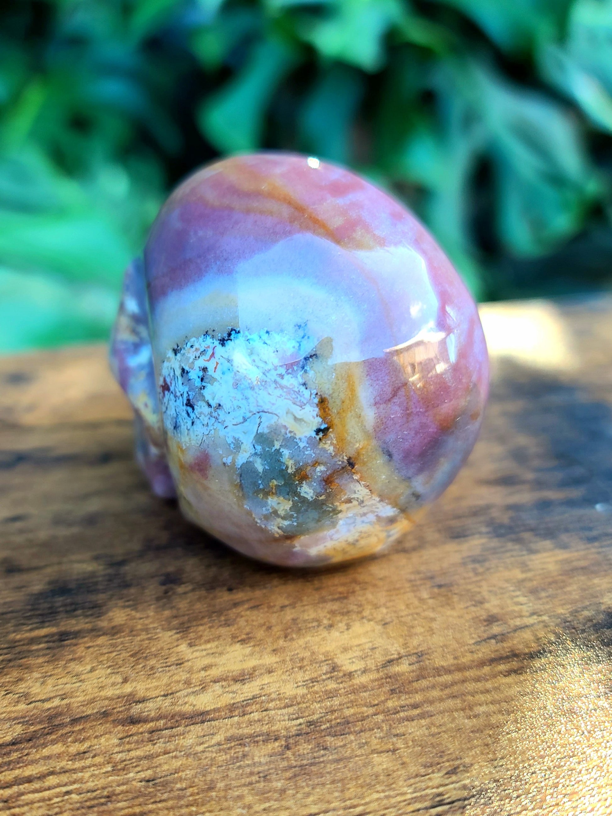 Ocean Jasper Skull - bloominglotusalchemy