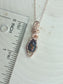 Black Opal Necklace in Rose Gold - bloominglotusalchemy