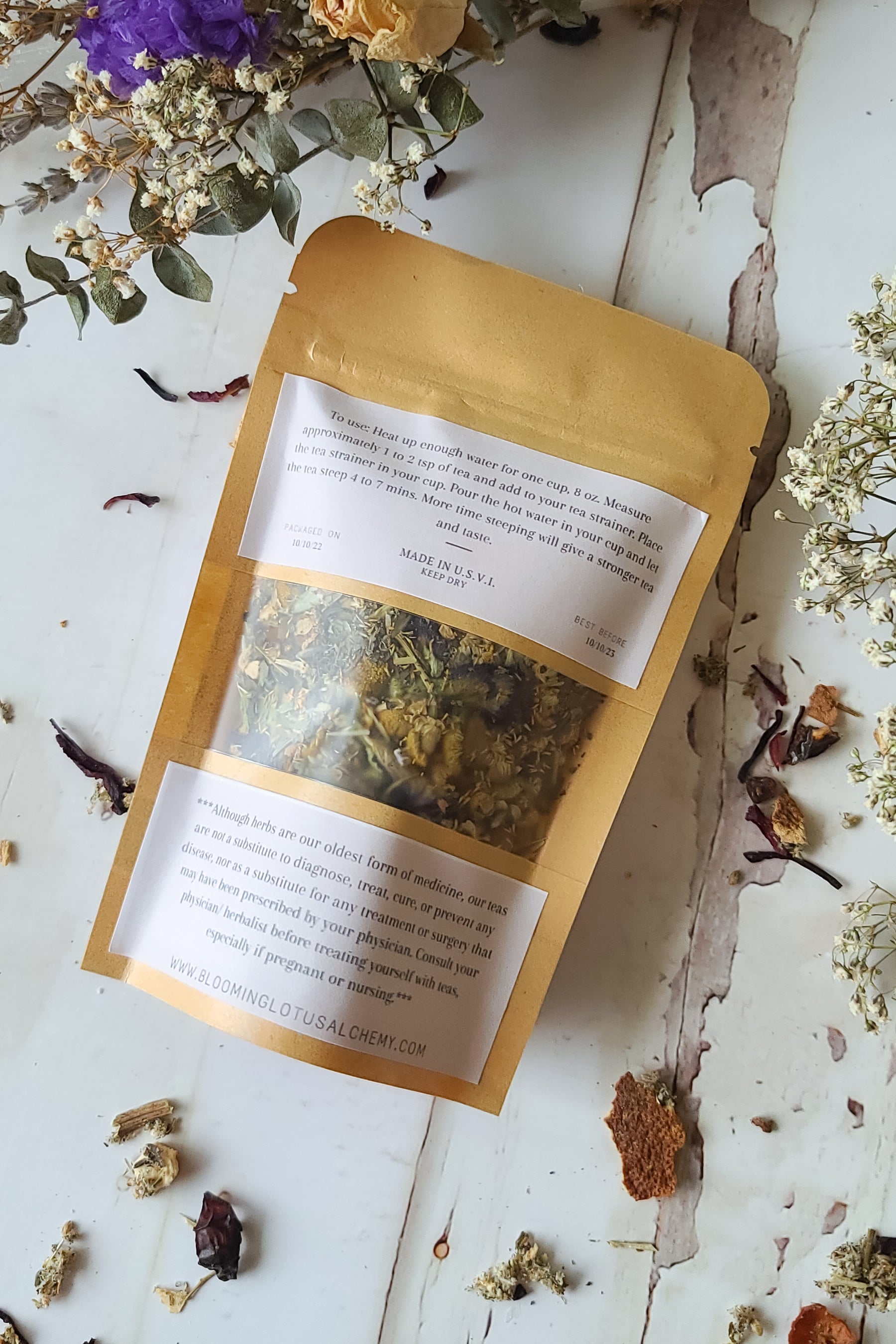 New Moon Tea  Blooming Lotus Alchemy