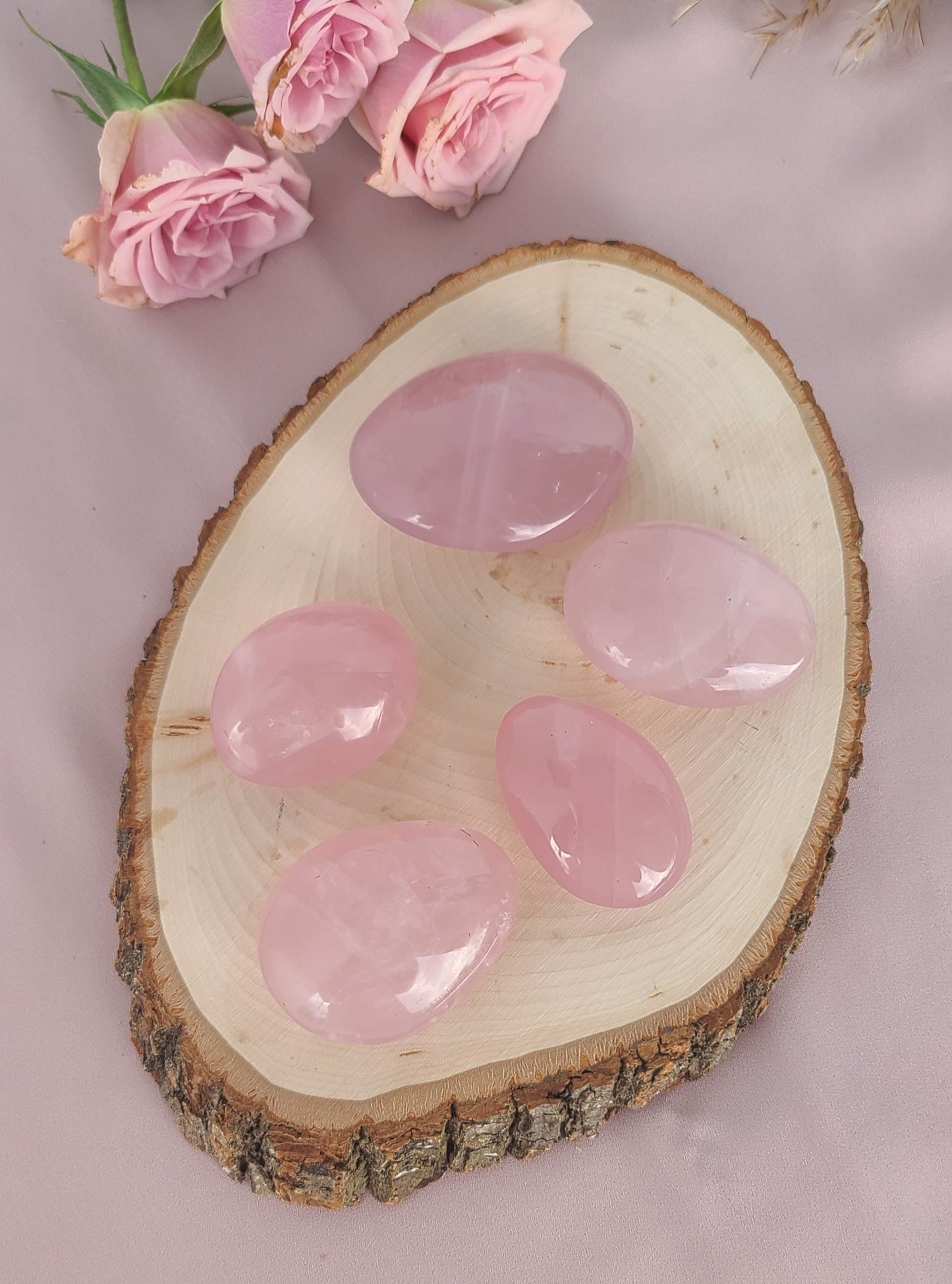 Rose Quartz Palm Stones